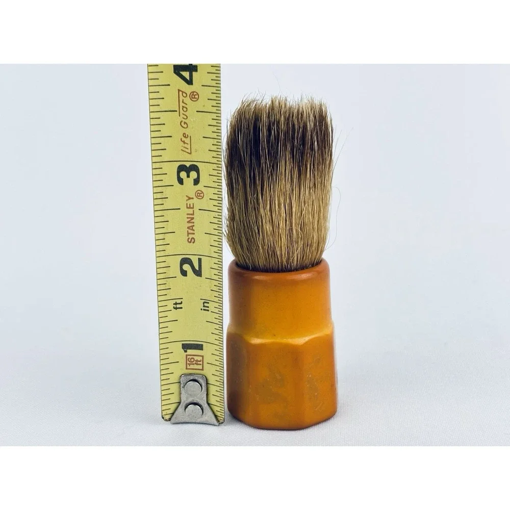 Vintage Stanley Butterscotch Bakelite Barber SHAVING BRUSH